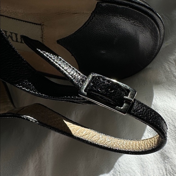 JIMMY CHOO leather buckle sling back - Picture 9 of 9